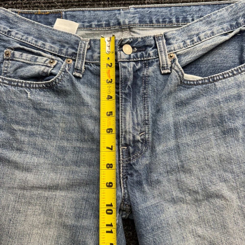 Levis 514 Straight Leg Jeans Light Wash Blue Denim Mens 32x32 - Picture 5 of 13